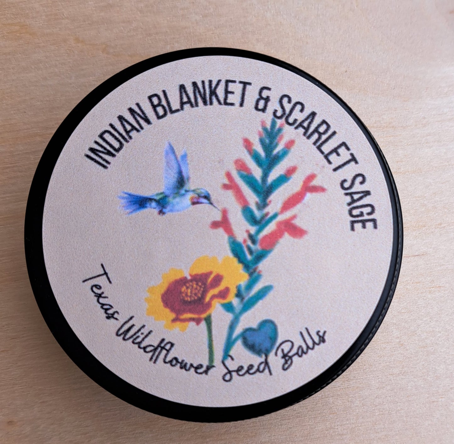 Indian Blanket & Scarlet Sage - Tin - 10 count