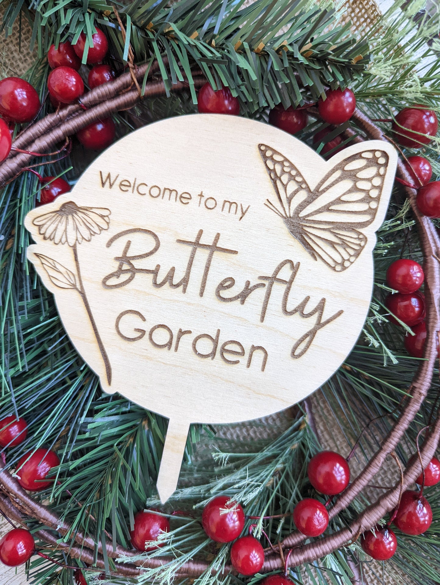 Monarch Garden gift Box - Seed Balls - Gardening Gift - Secret Santa - Garden sign