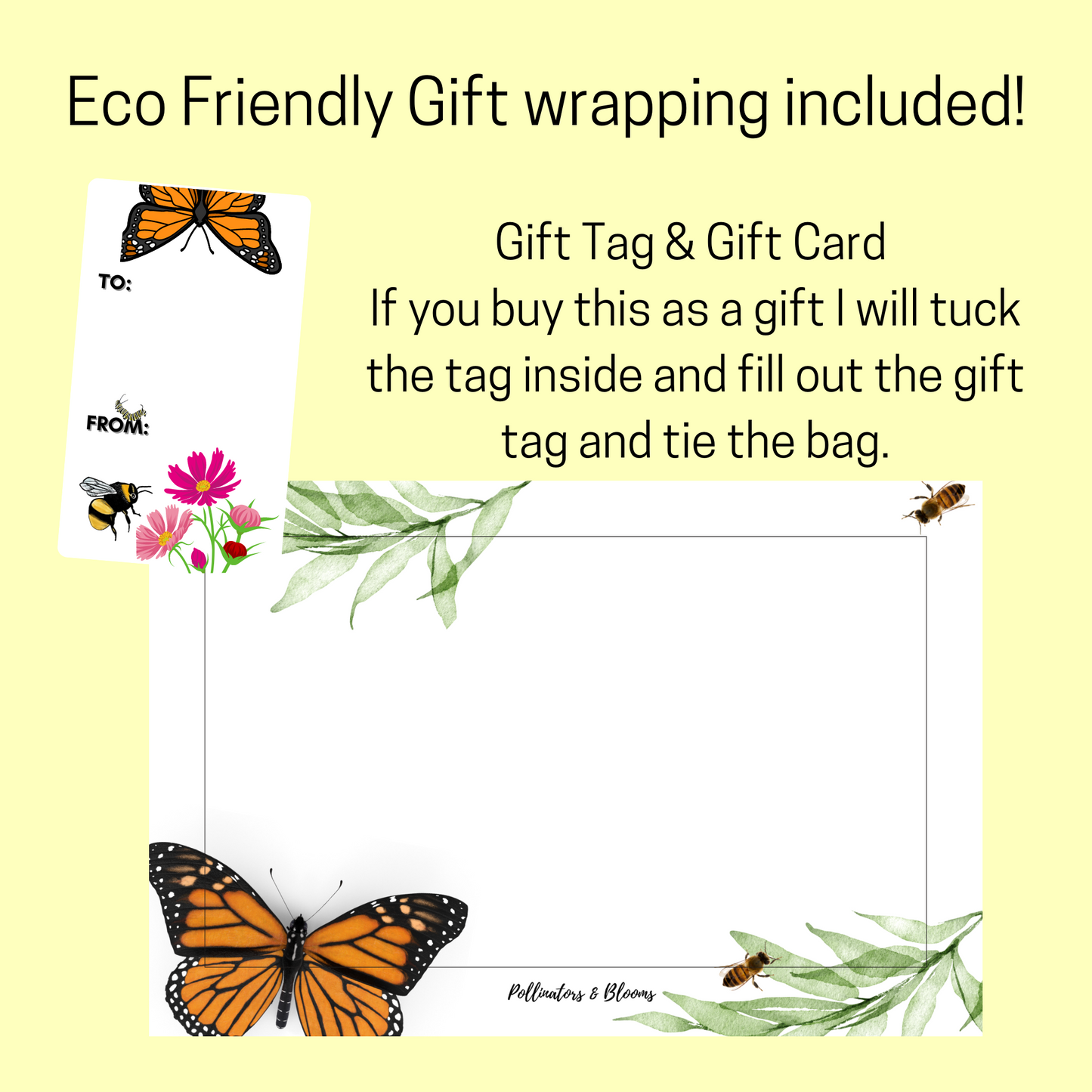 Pollinator Garden Gift Box - Bee - Butterfly and Hummingbird Seed Balls - Gardening Gift - Secret Santa - Garden gifts for mom